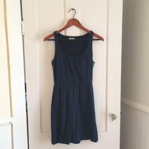 Maison Jules dress polka dots/stripes -size M